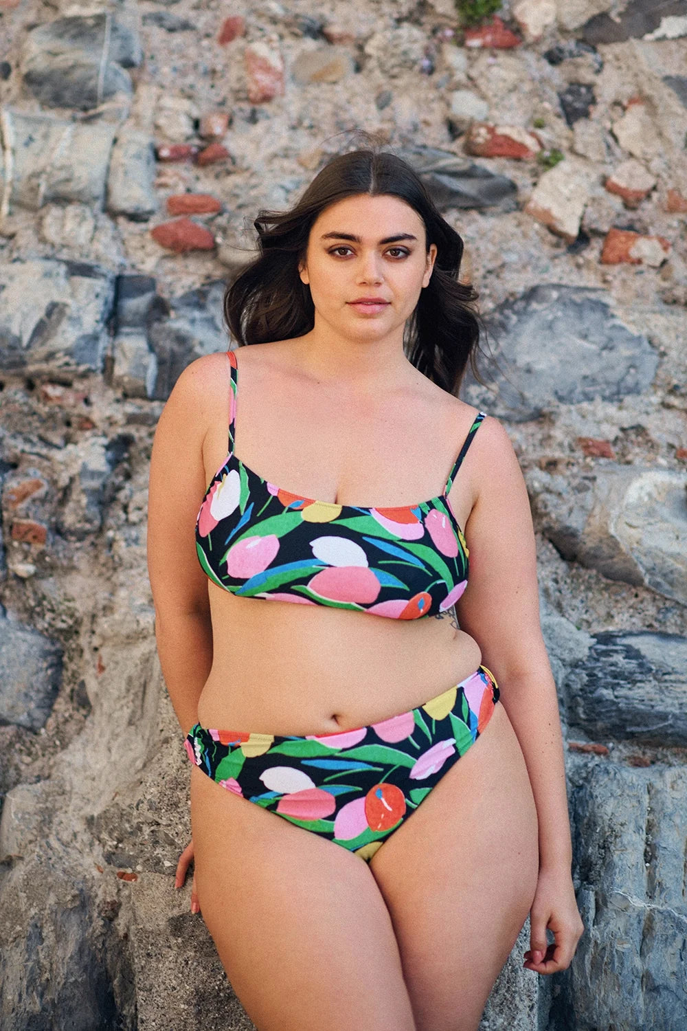 HAUT DE MAILLOT LENNY BLACK DREAMY GARDEN
