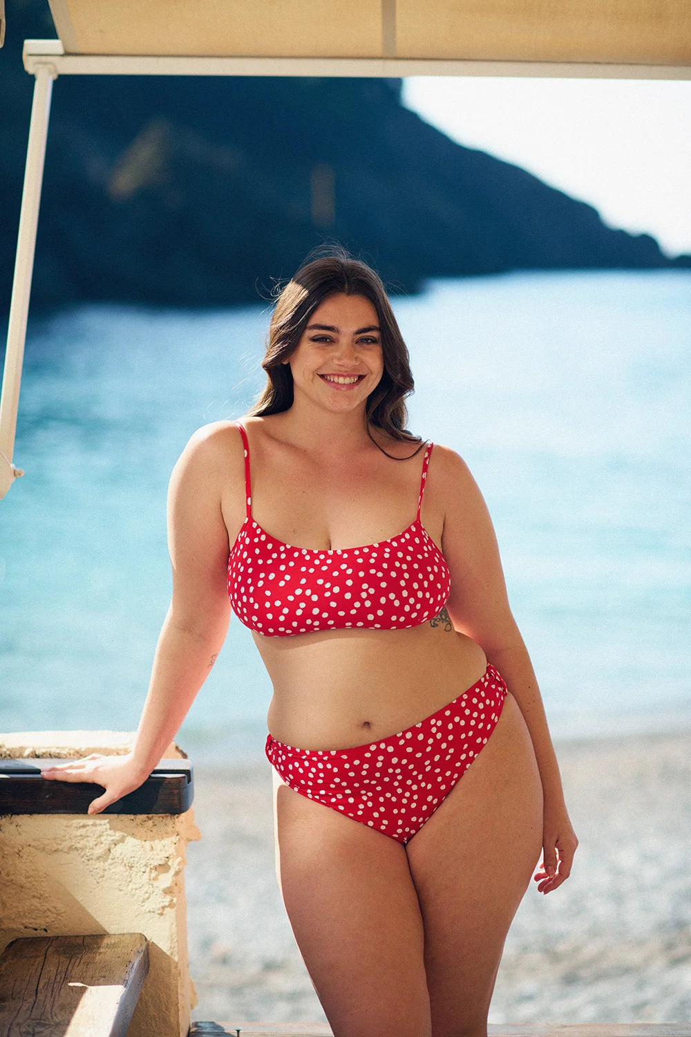 HAUT DE MAILLOT LENNY RED POLKA