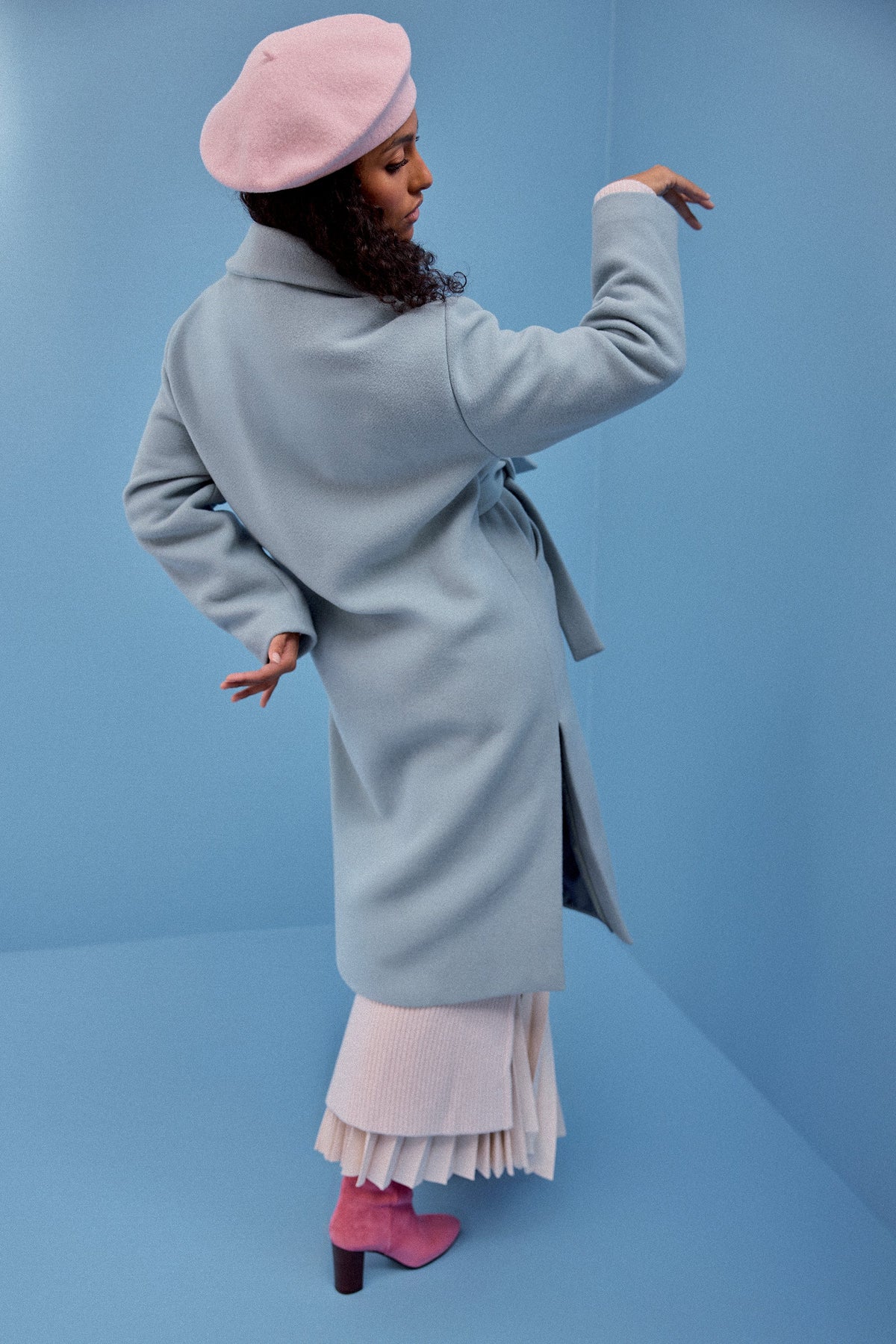 MANTEAU RAY BLEU CIEL