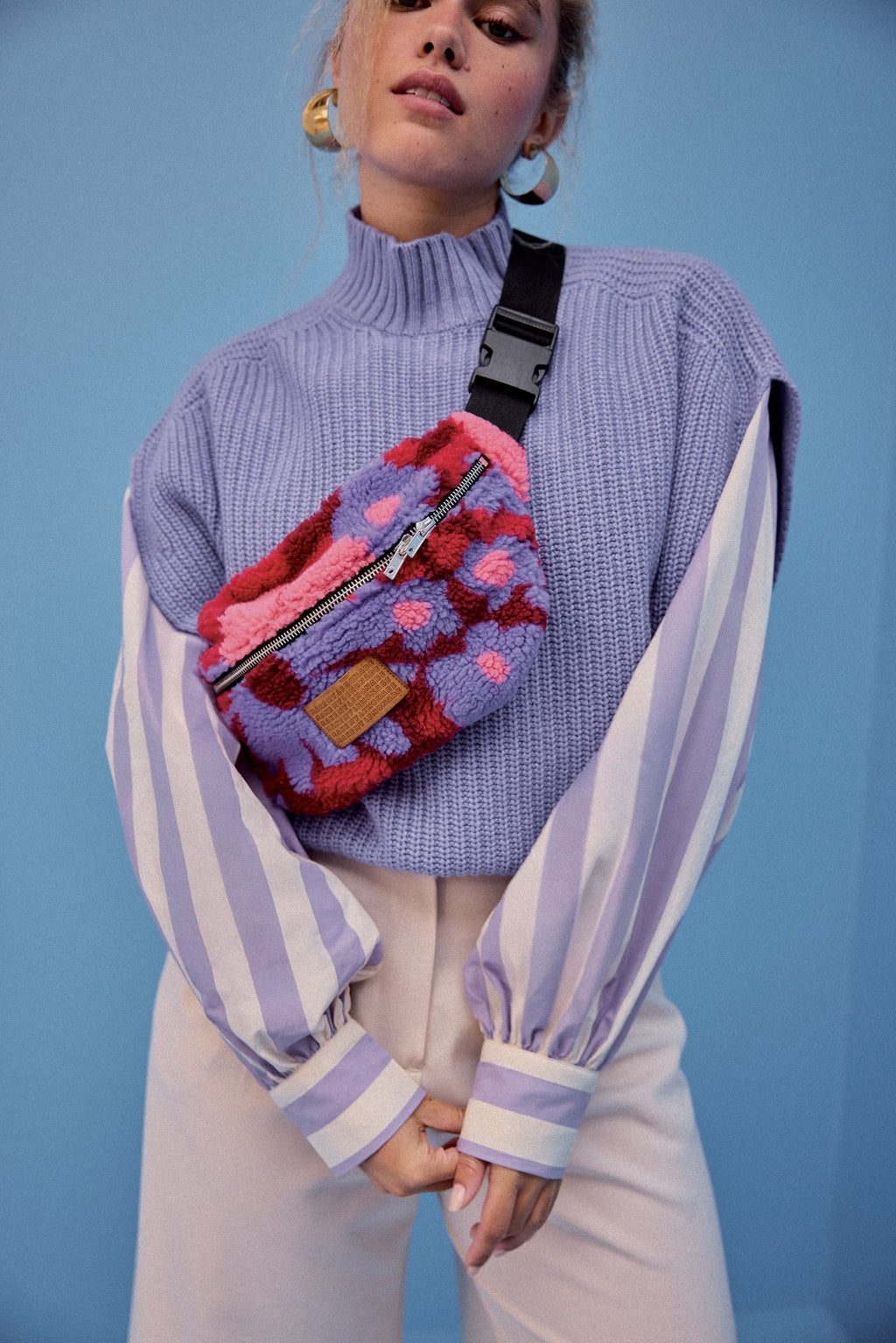 SAC BANANITA FLEURS 70 PURPLE