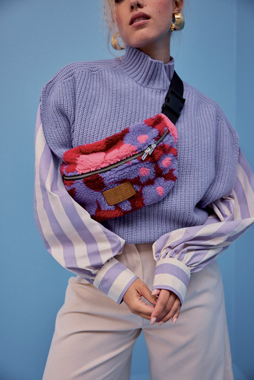 SAC BANANITA FLEURS 70 PURPLE