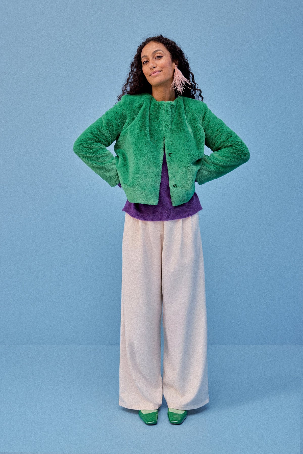 MANTEAU MARIA VERT