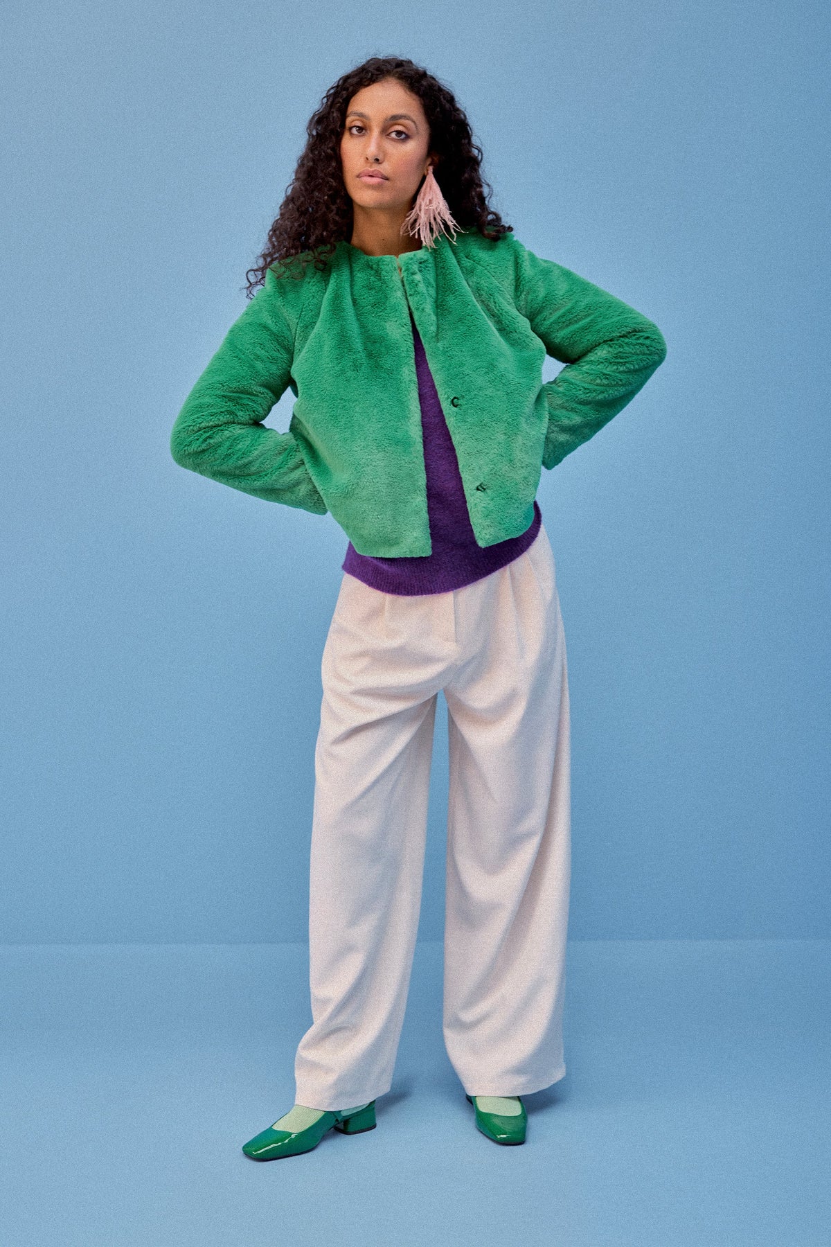MANTEAU MARIA VERT