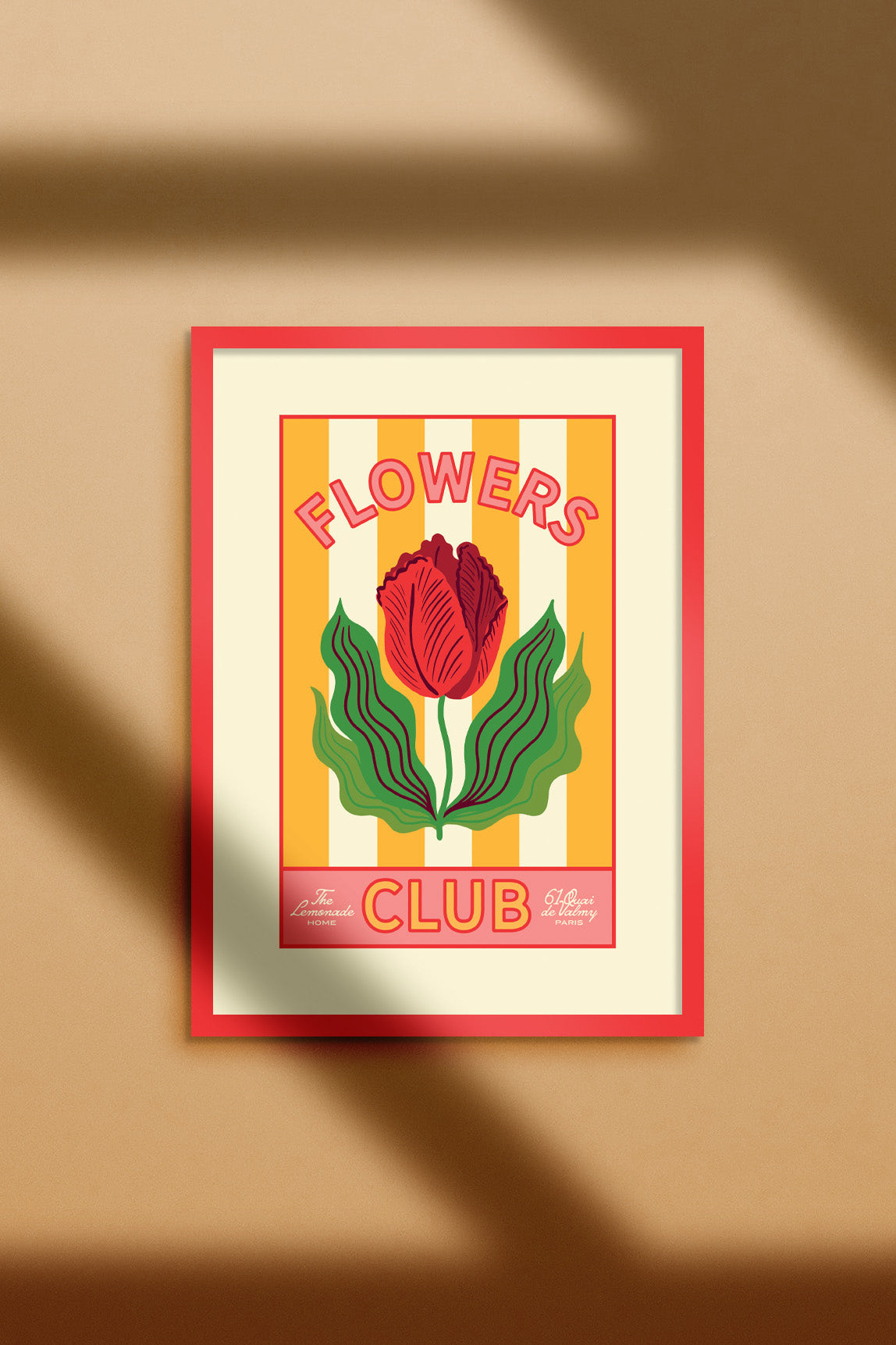 AFFICHE A4 FLOWERS CLUB