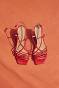 SANDALES PATTIE VINYLE ROUGE