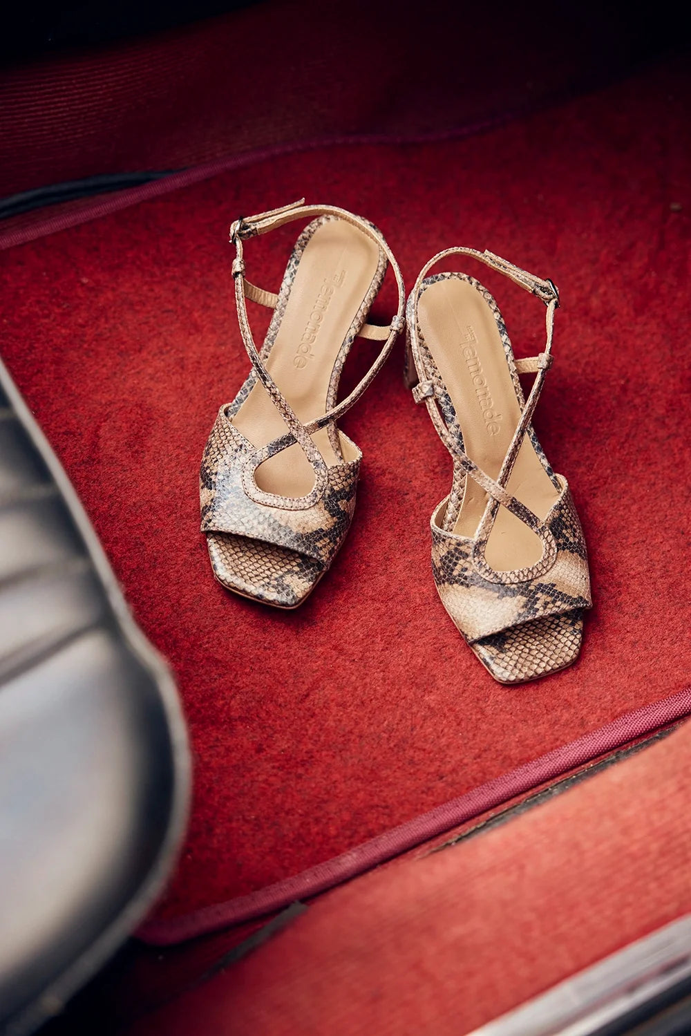 SANDALES STELLA PYTHON BEIGE