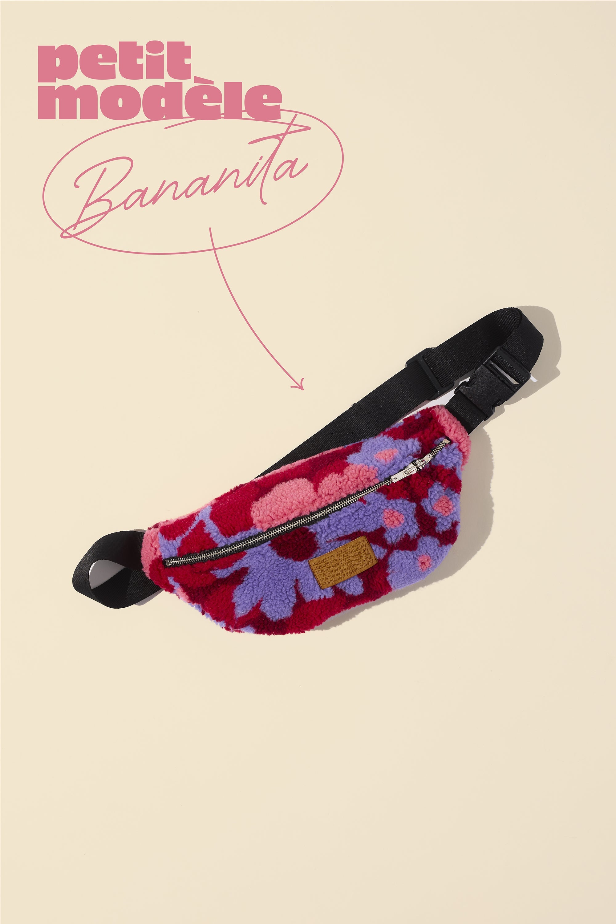 SAC BANANITA FLEURS 70 PURPLE