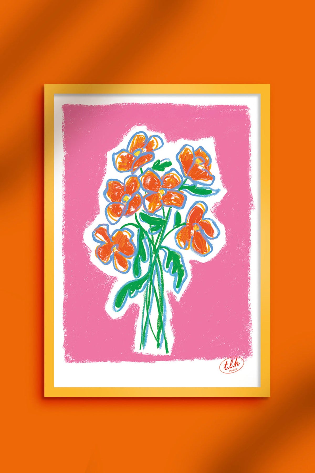 AFFICHE A3 BOUQUET PINK