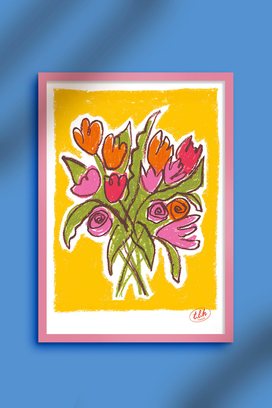 AFFICHE A3 BOUQUET YELLOW