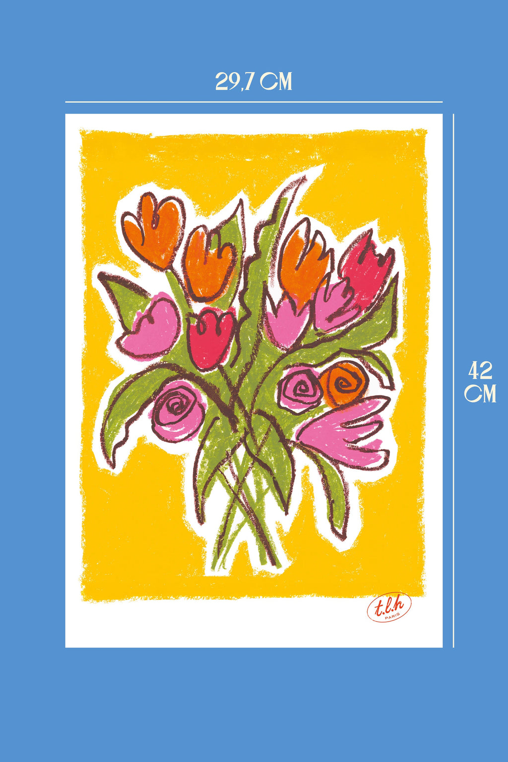 AFFICHE A3 BOUQUET YELLOW