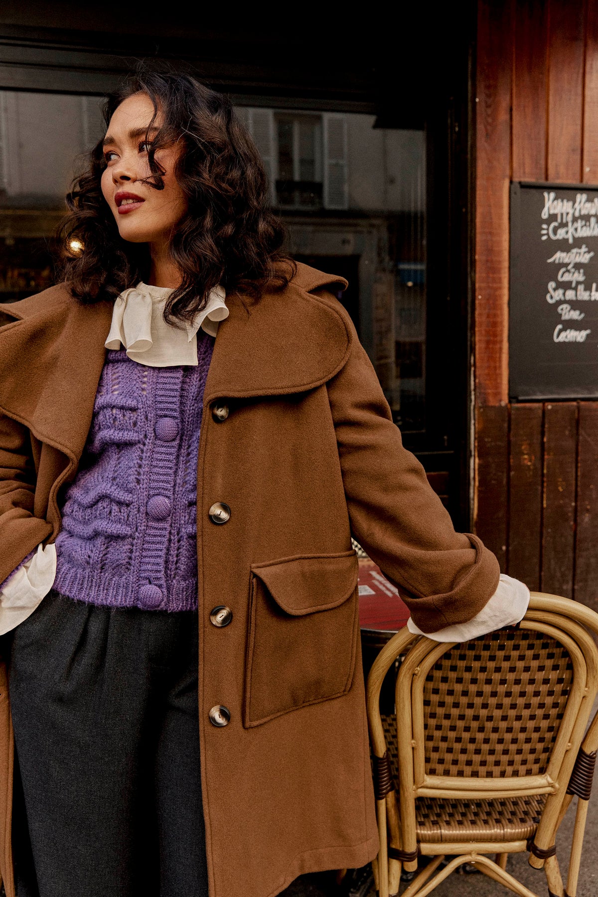 MANTEAU GINOU TABAC
