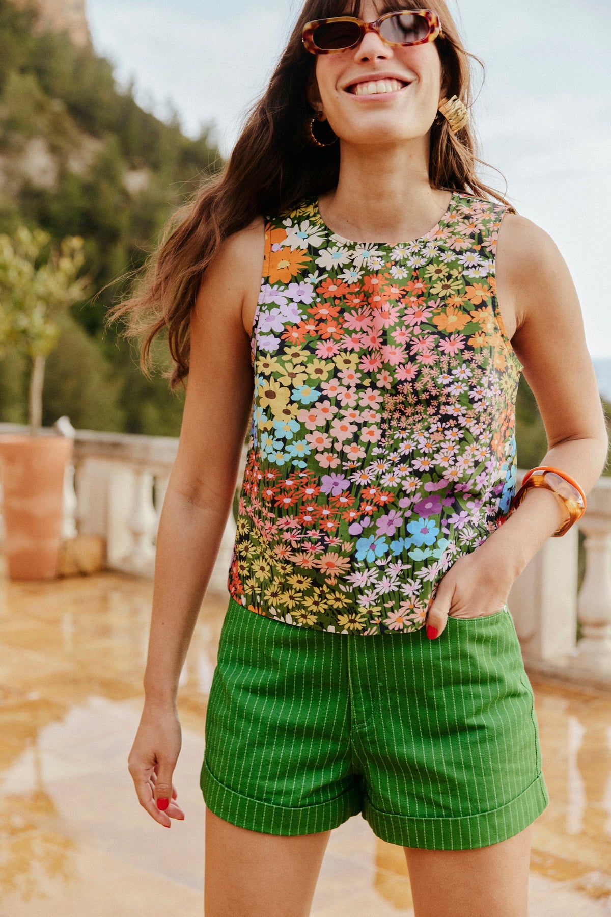 TOP LIZZIE JARDIN FLEURI