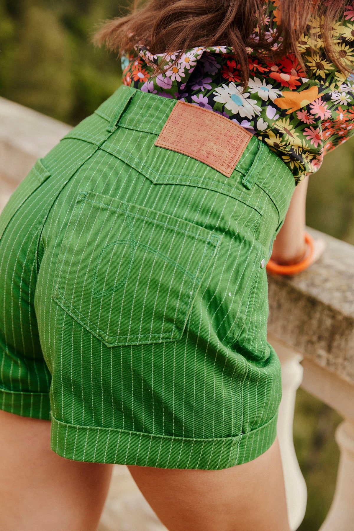 SHORT CARLOTTA RAYURES TENNIS