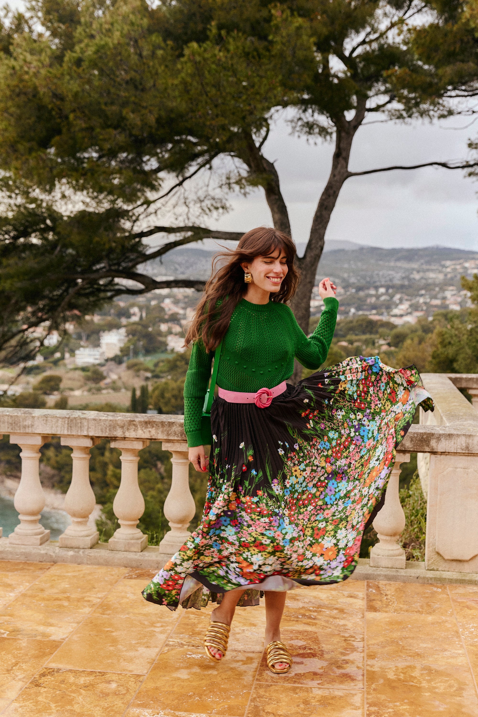 JUPE PAULA JARDIN FLEURI