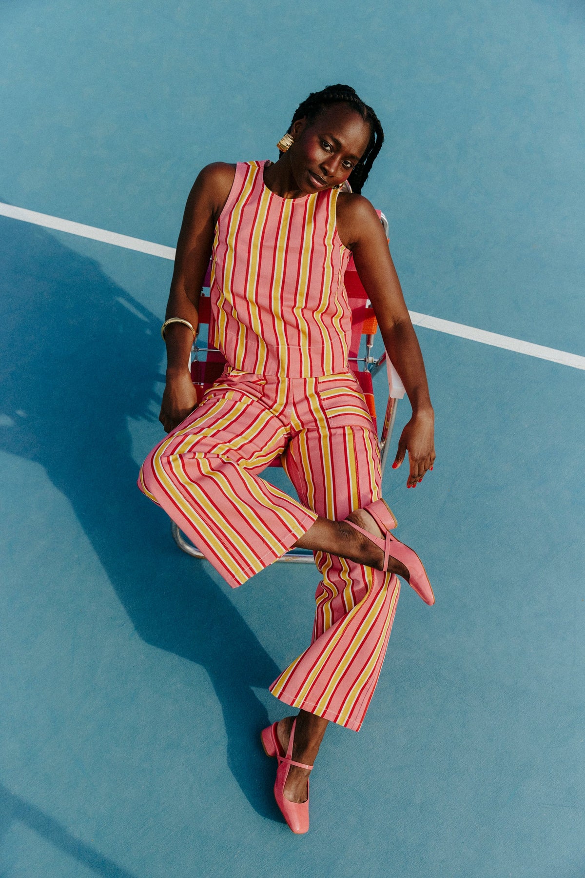 TOP LIZZIE RAYURE SORBET