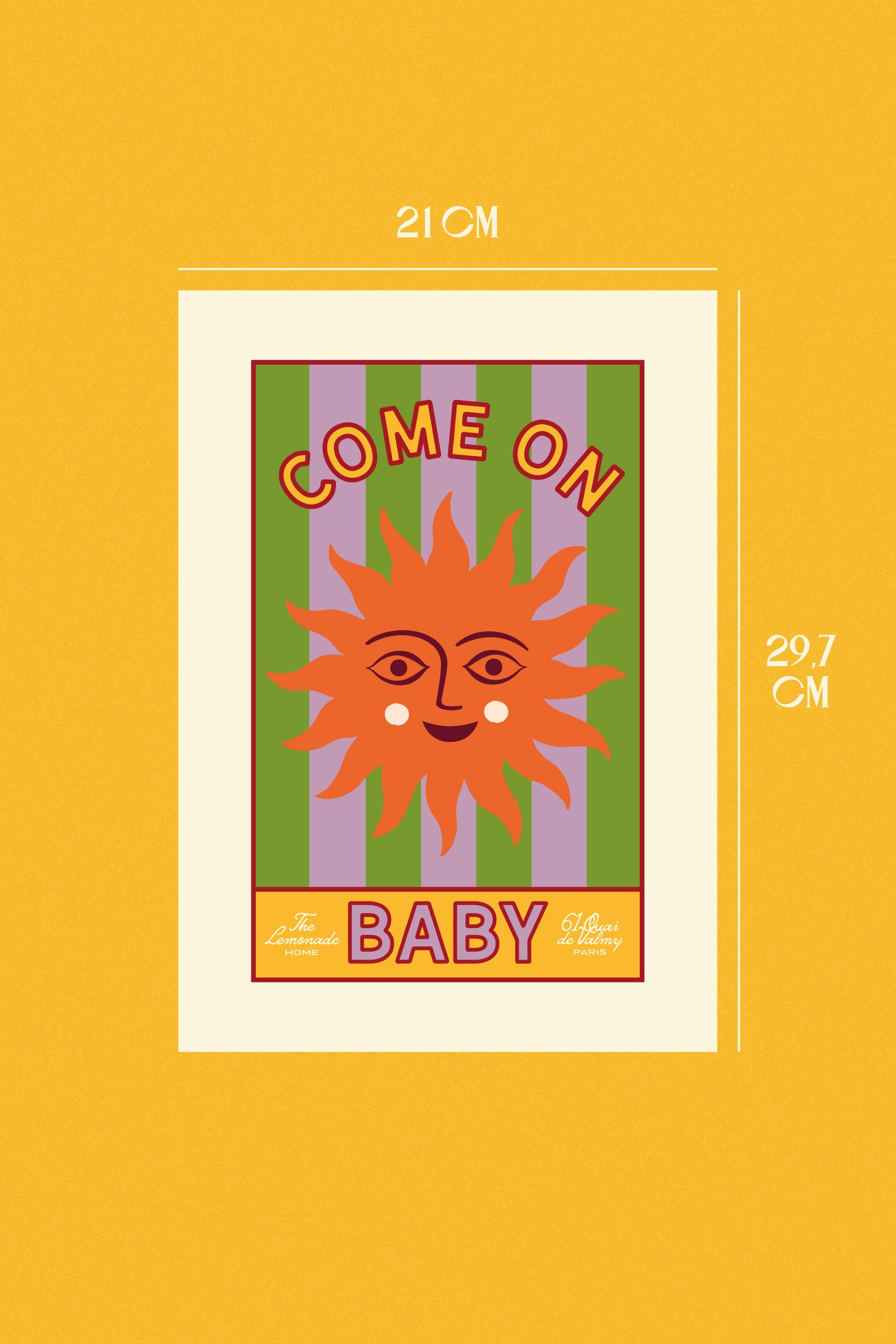 AFFICHE A4 COME ON BABY