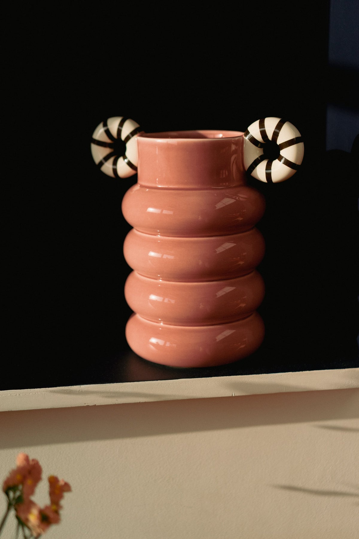VASE ALLISTAIR PINK STRIPES