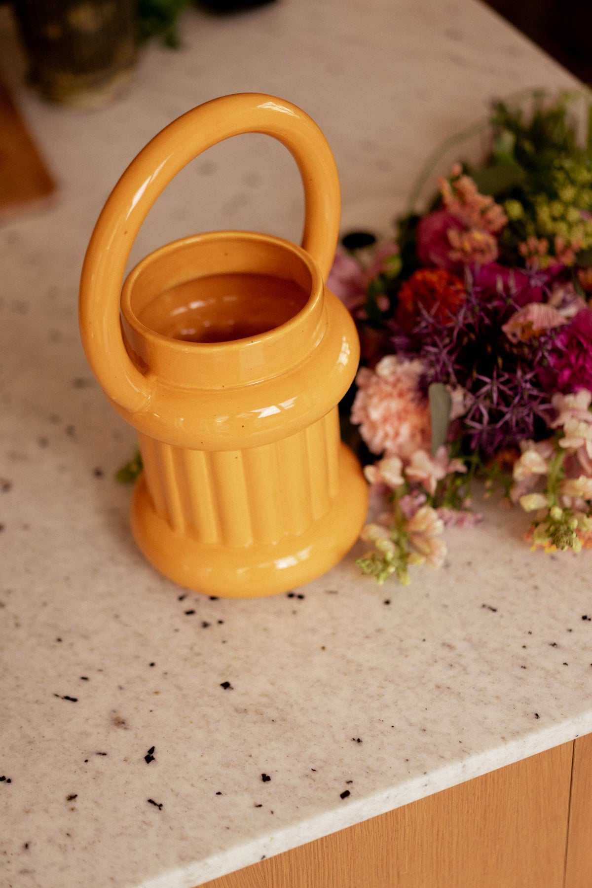 VASE OLIVER YELLOW