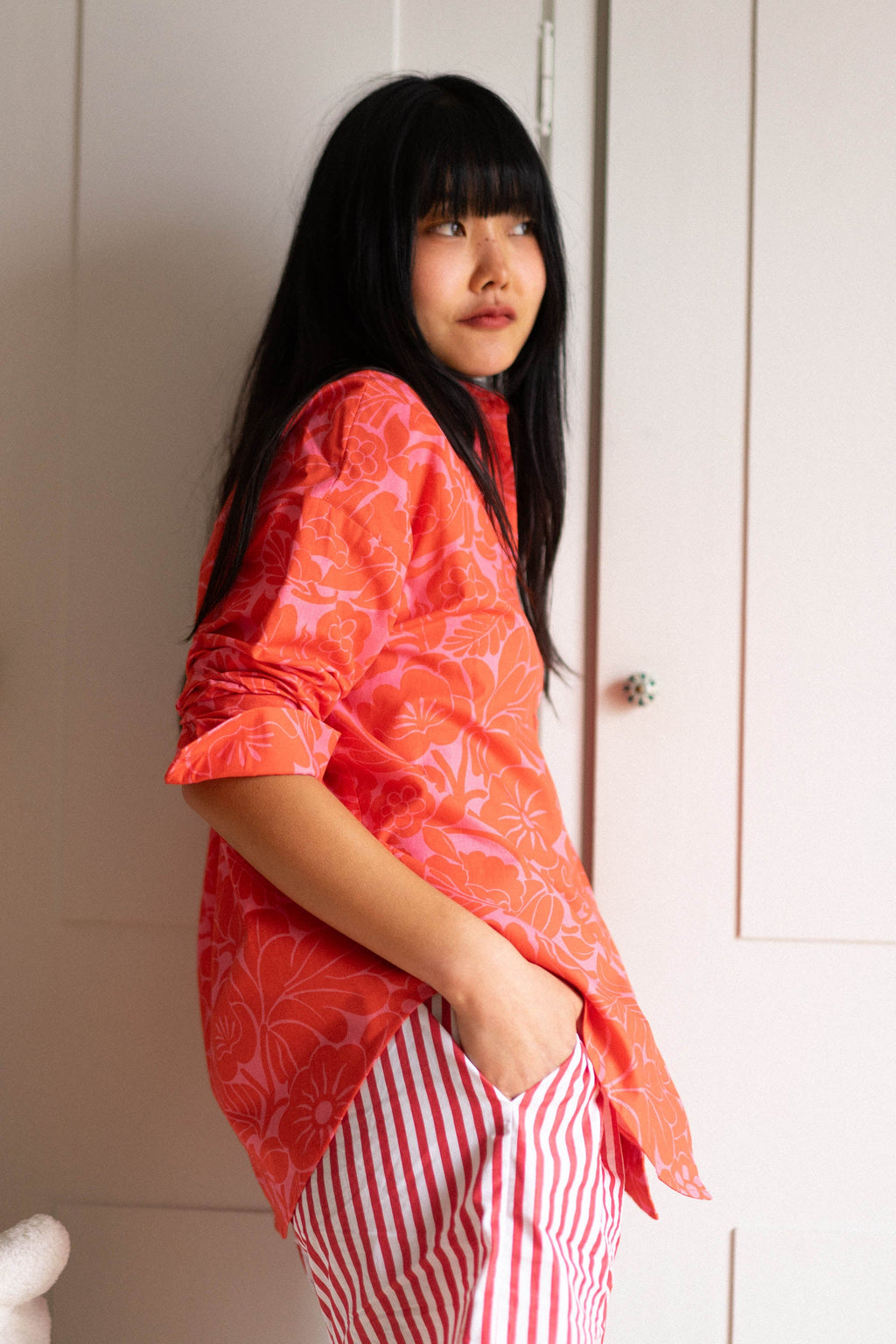CHEMISE OMER ANEMONE PINK