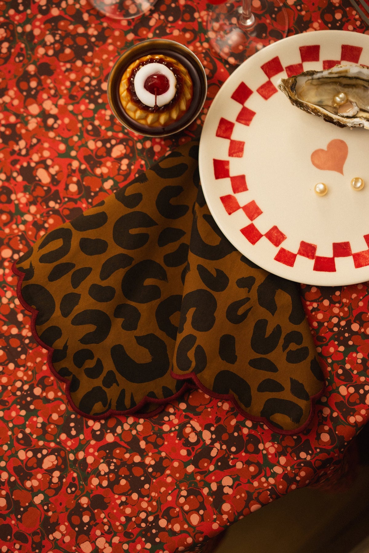 LOT DE 2 SERVIETTES KATE LEOPARD