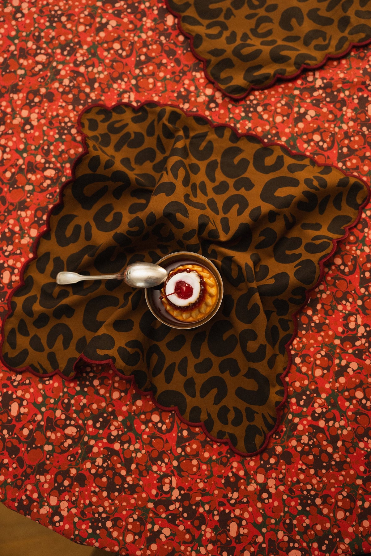 LOT DE 2 SERVIETTES KATE LEOPARD