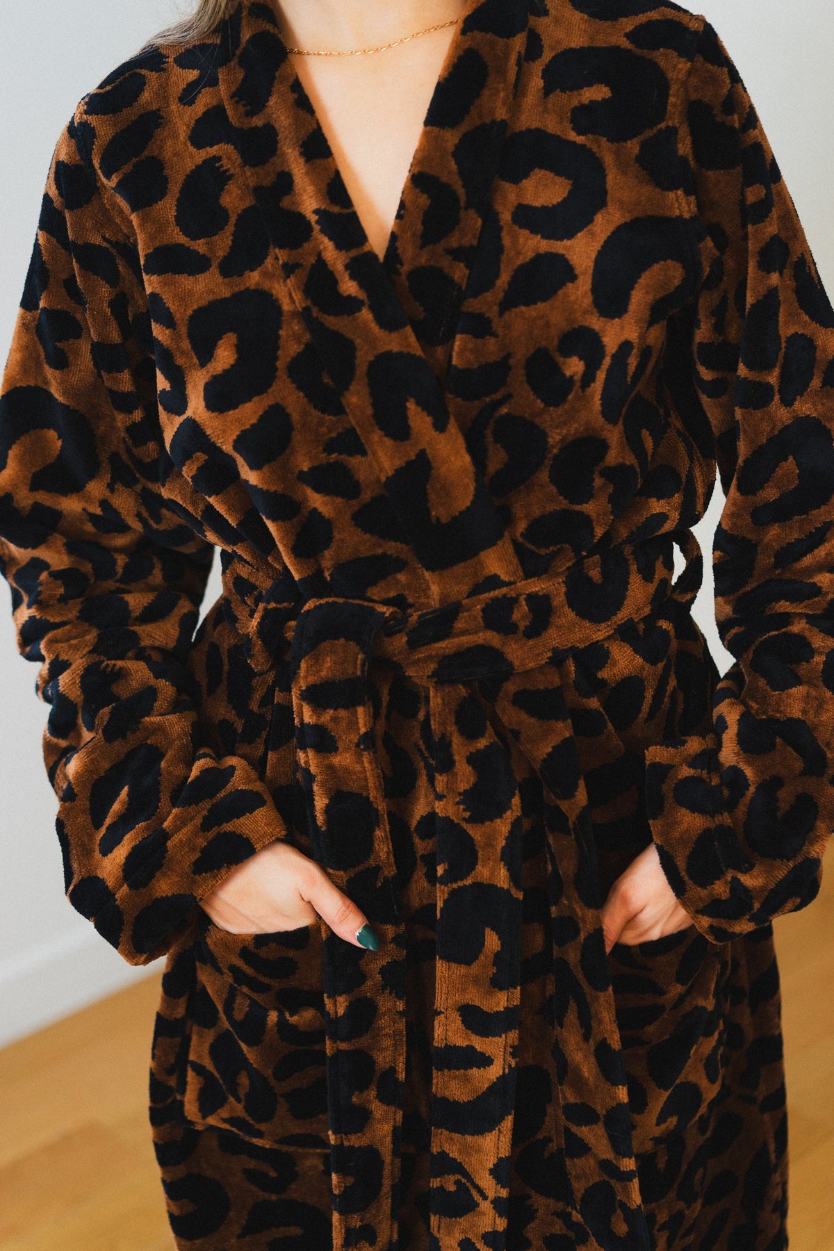 PEIGNOIR MILES LEOPARD