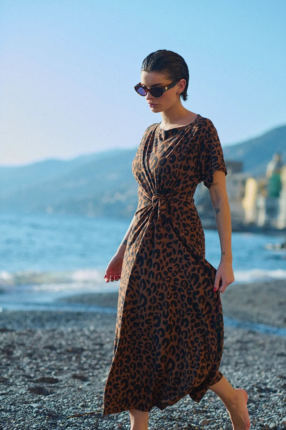 ROBE ANOUCK LÉOPARD