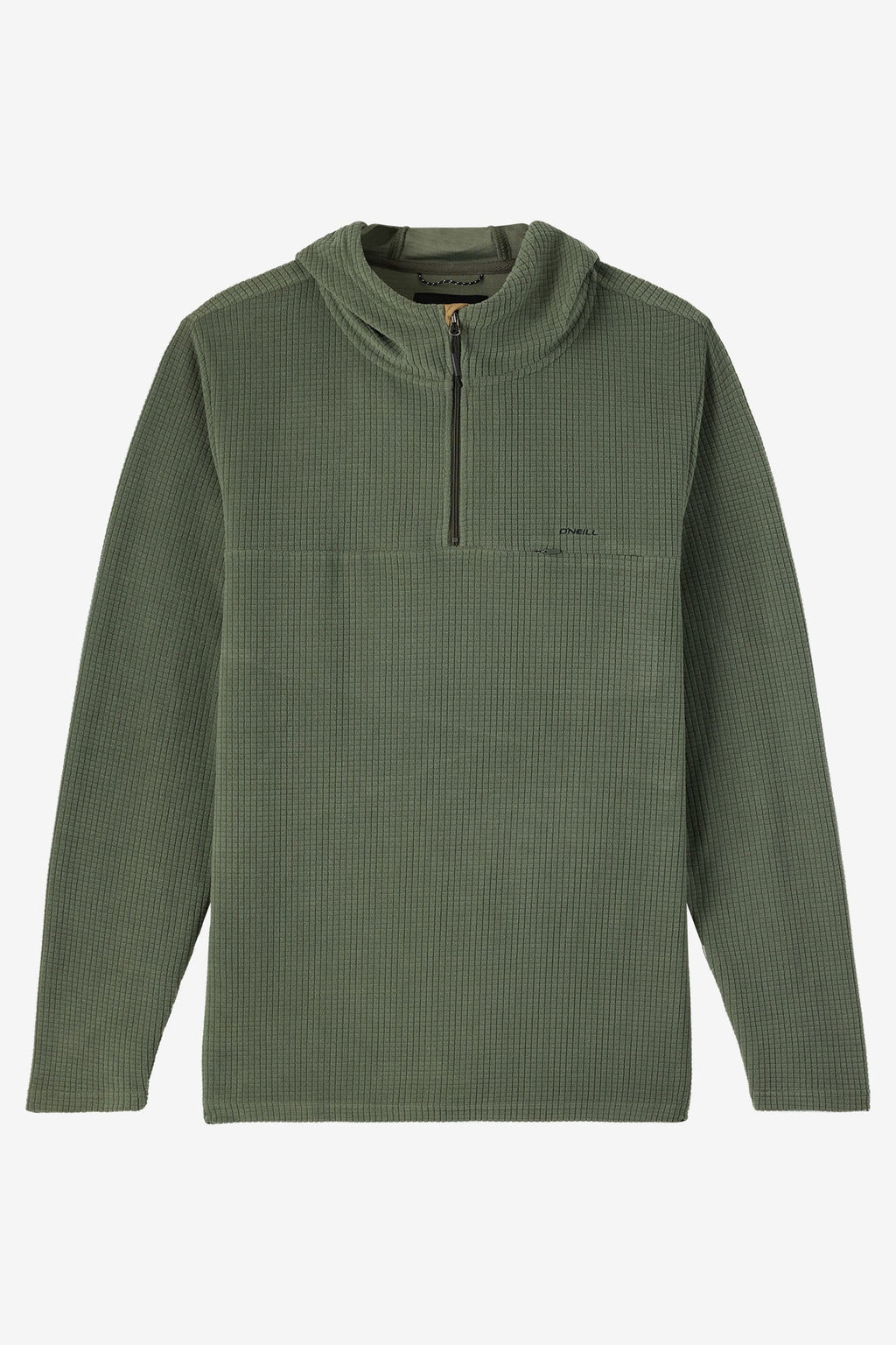TRVLR Hooded Quarter Zip Long Sleeve Pullover