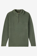 TRVLR Hooded Quarter Zip Long Sleeve Pullover