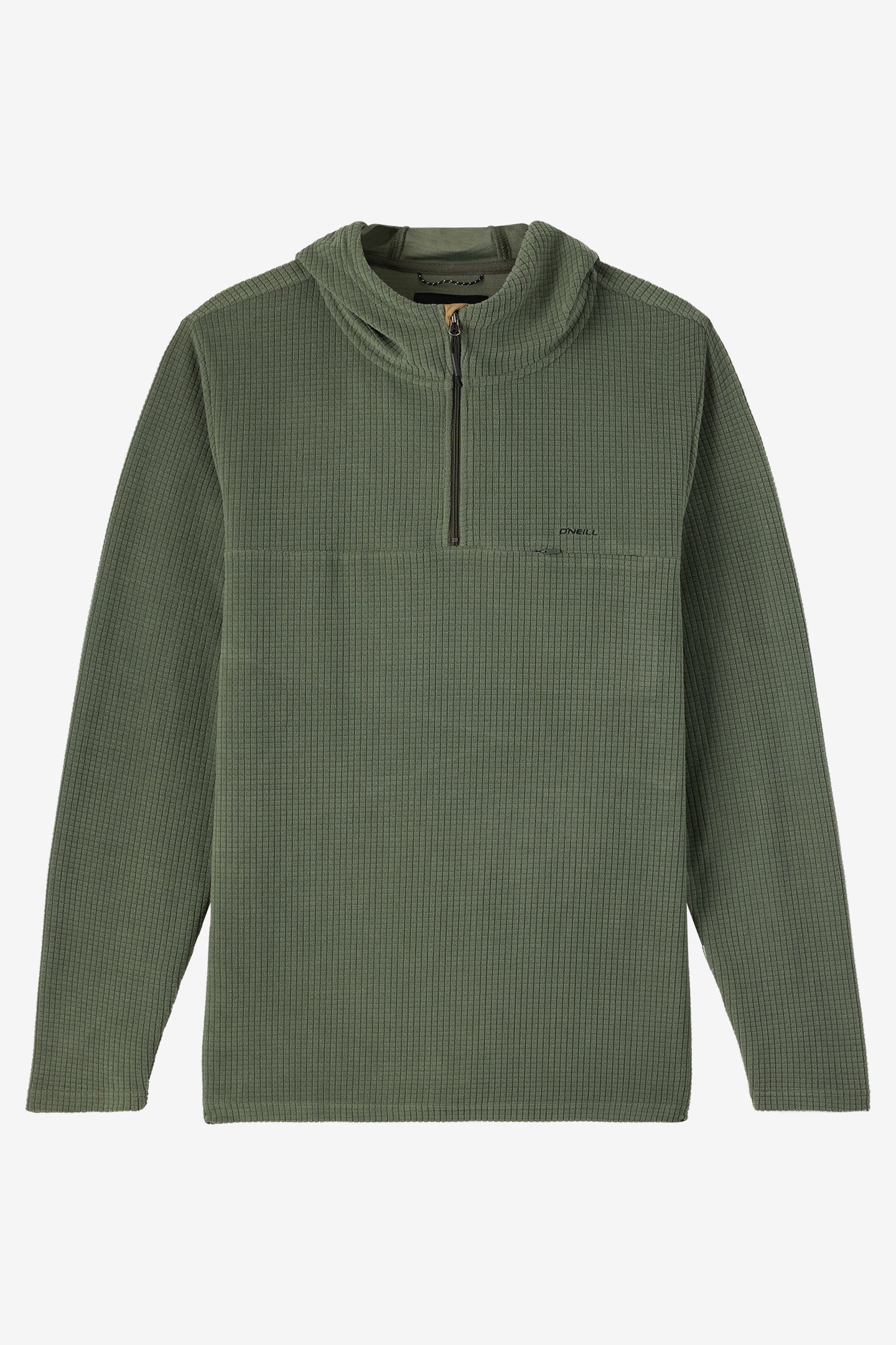 TRVLR Hooded Quarter Zip Long Sleeve Pullover