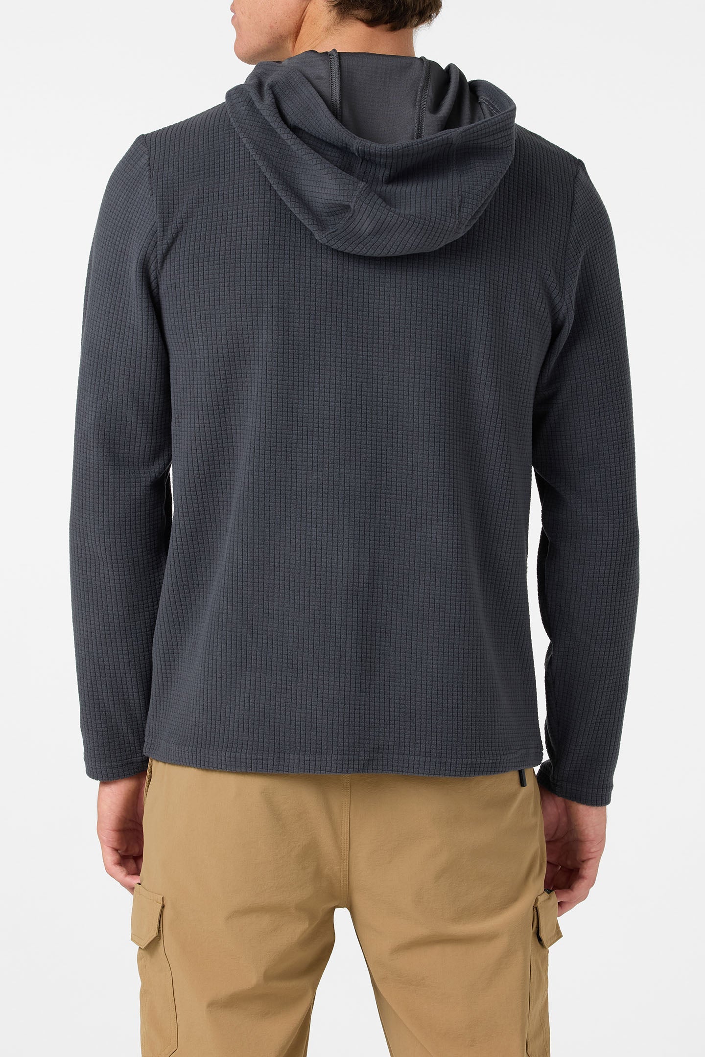 TRVLR Hooded Quarter Zip Long Sleeve Pullover