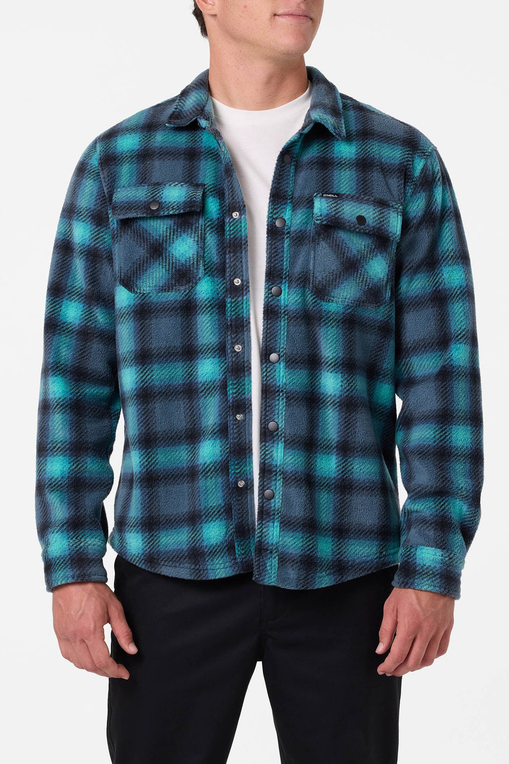Glacier Plaid Superfleece Long Sleeve Shirt