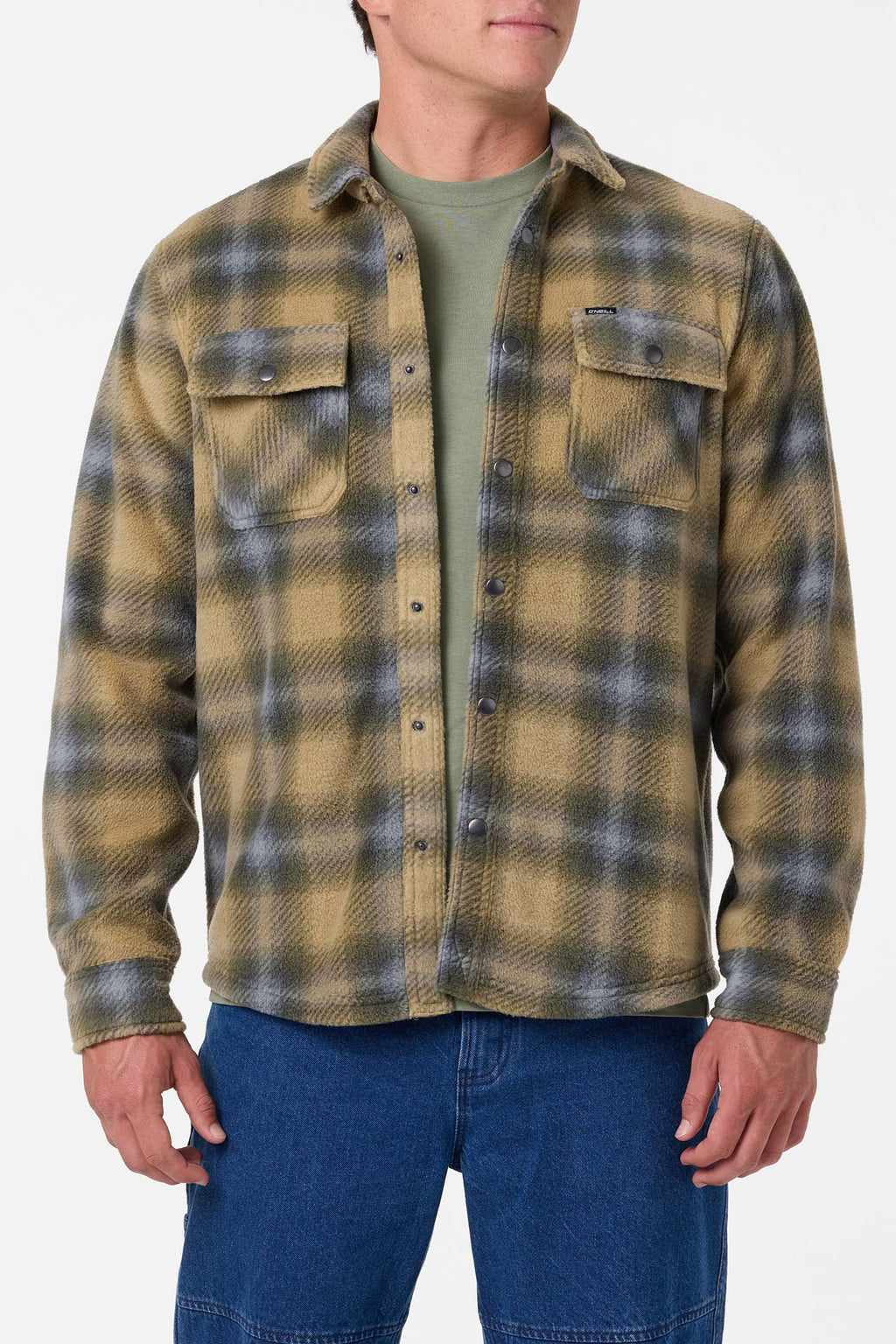 Glacier Plaid Superfleece Long Sleeve Shirt