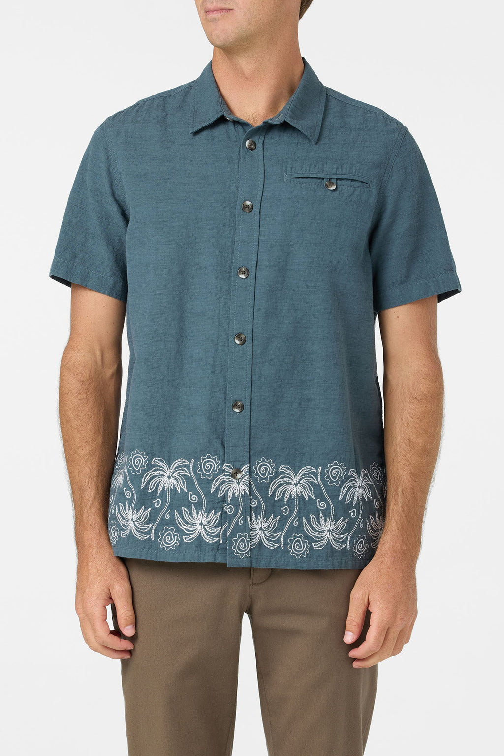 Palm Banded Woven Shirt