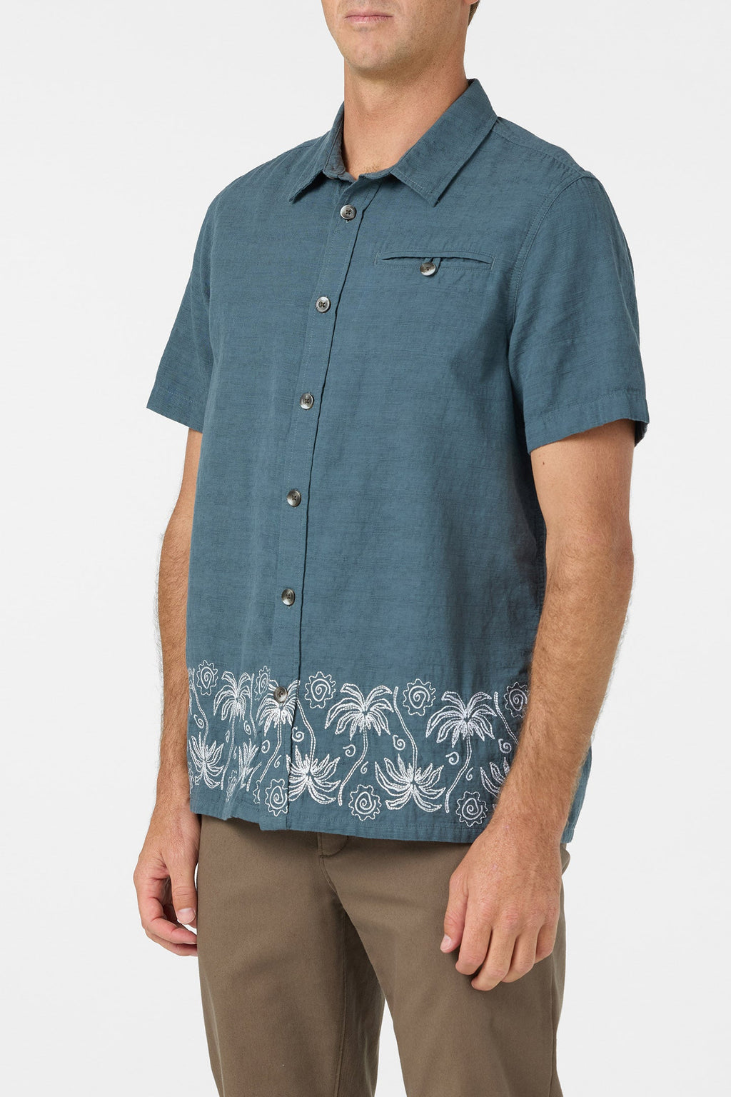 Palm Banded Woven Shirt
