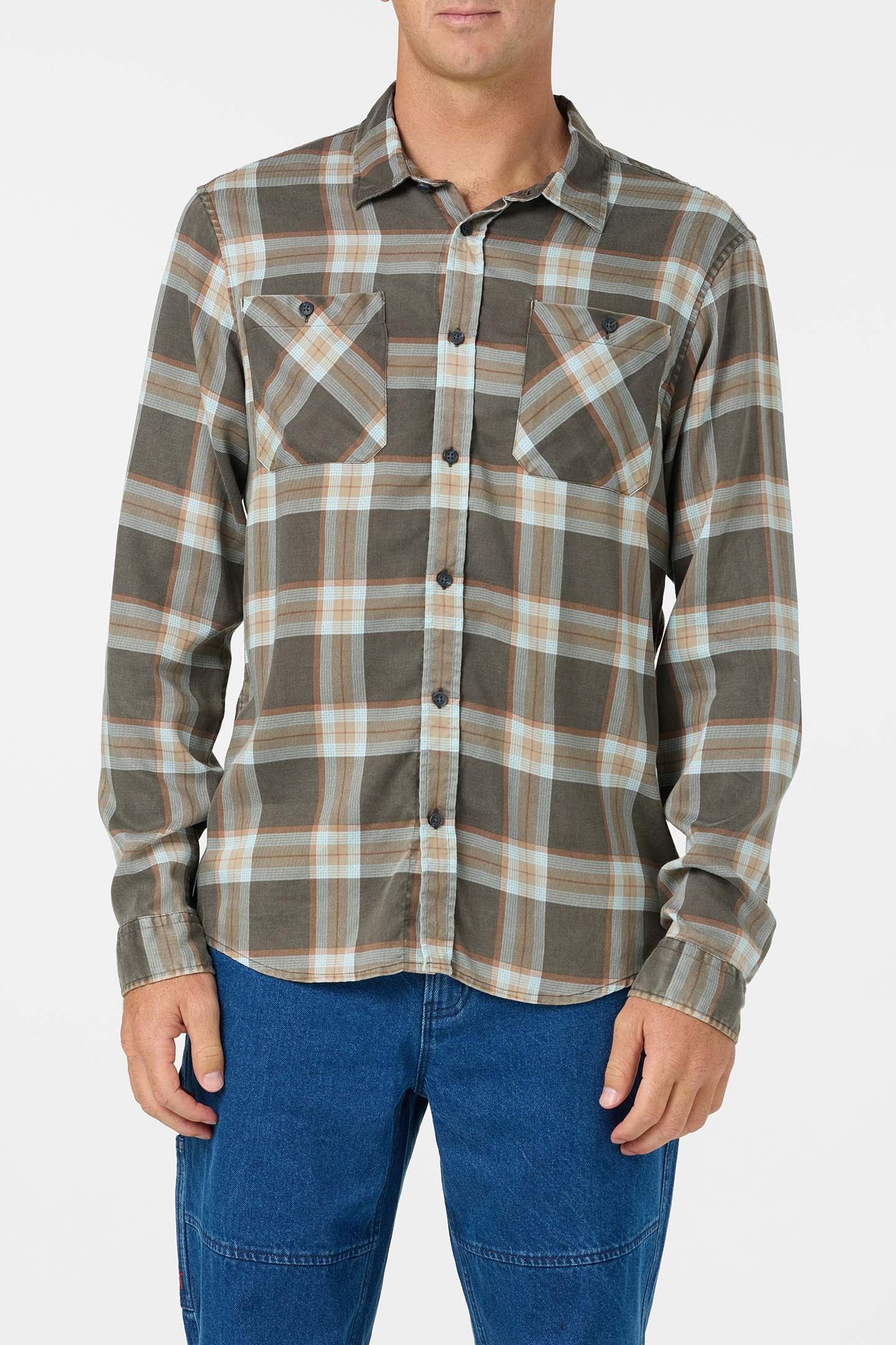 O'Riginals Printed Flannel Long Sleeve Shirt