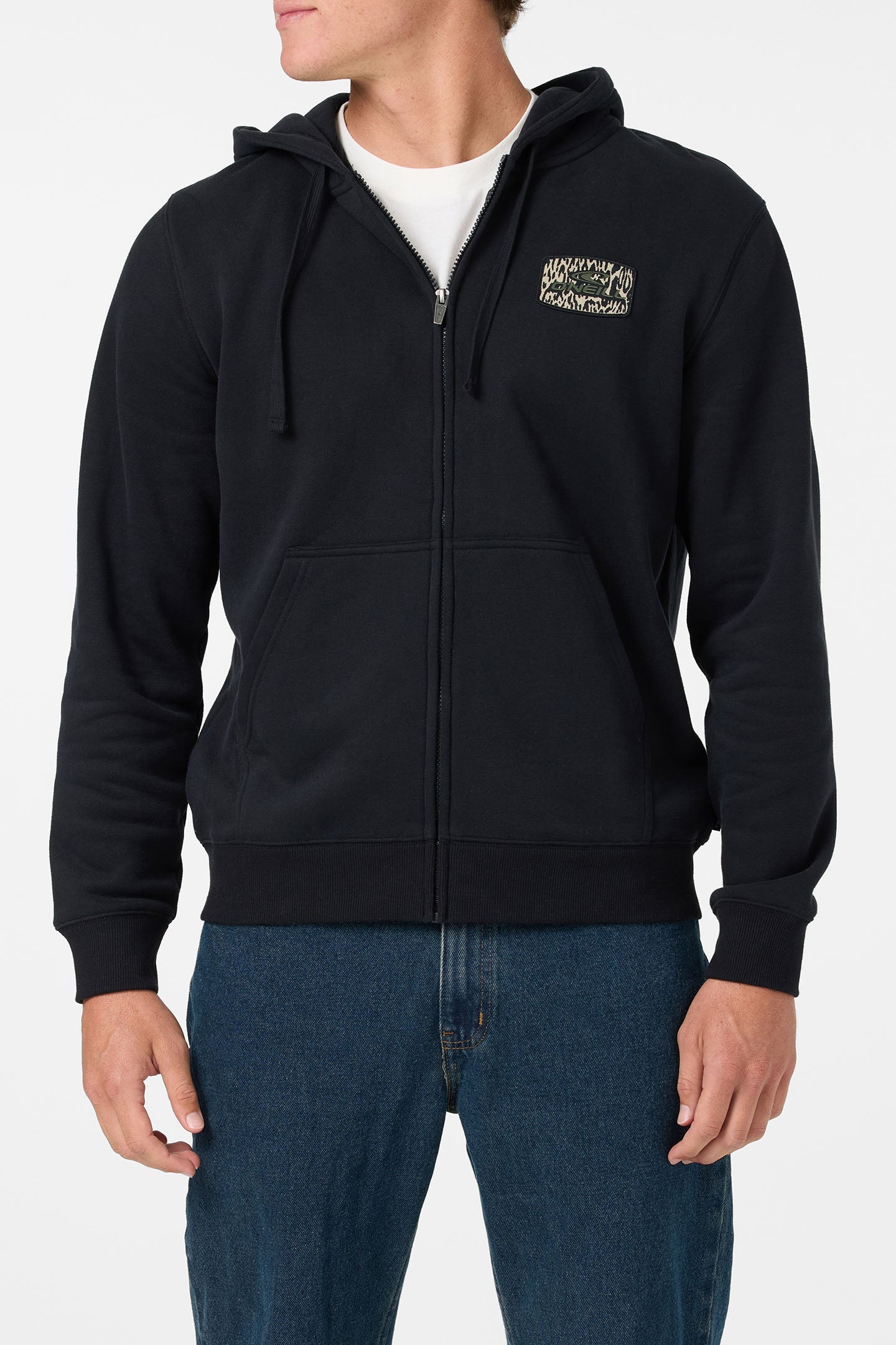 Patched Classic Zip Hoodie