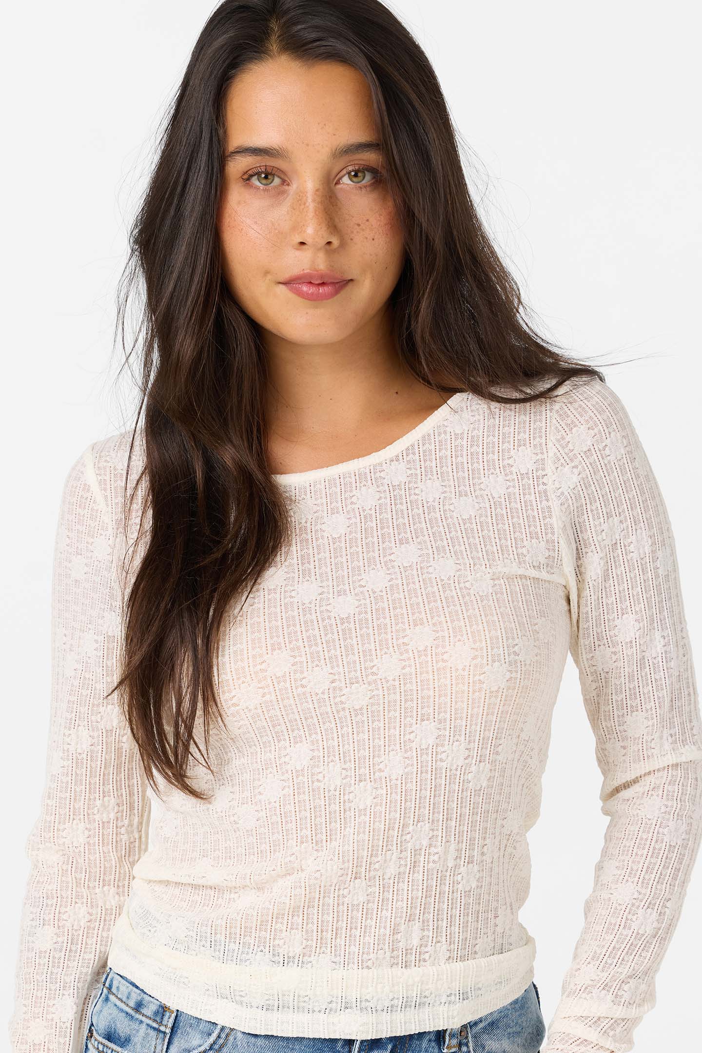 Marliz Lace Long Sleeve Top