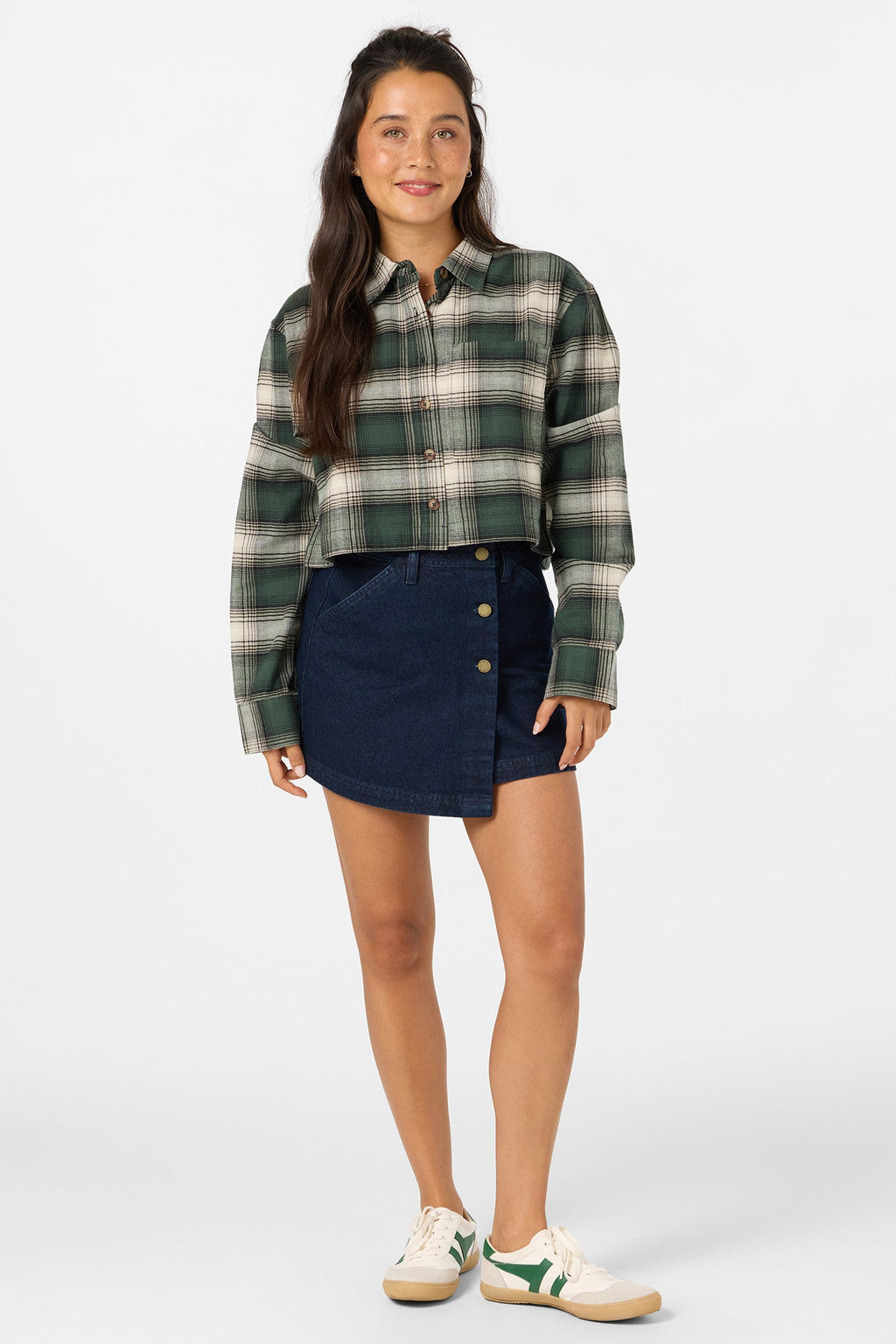 Pippa Sleeve Crop Flannel