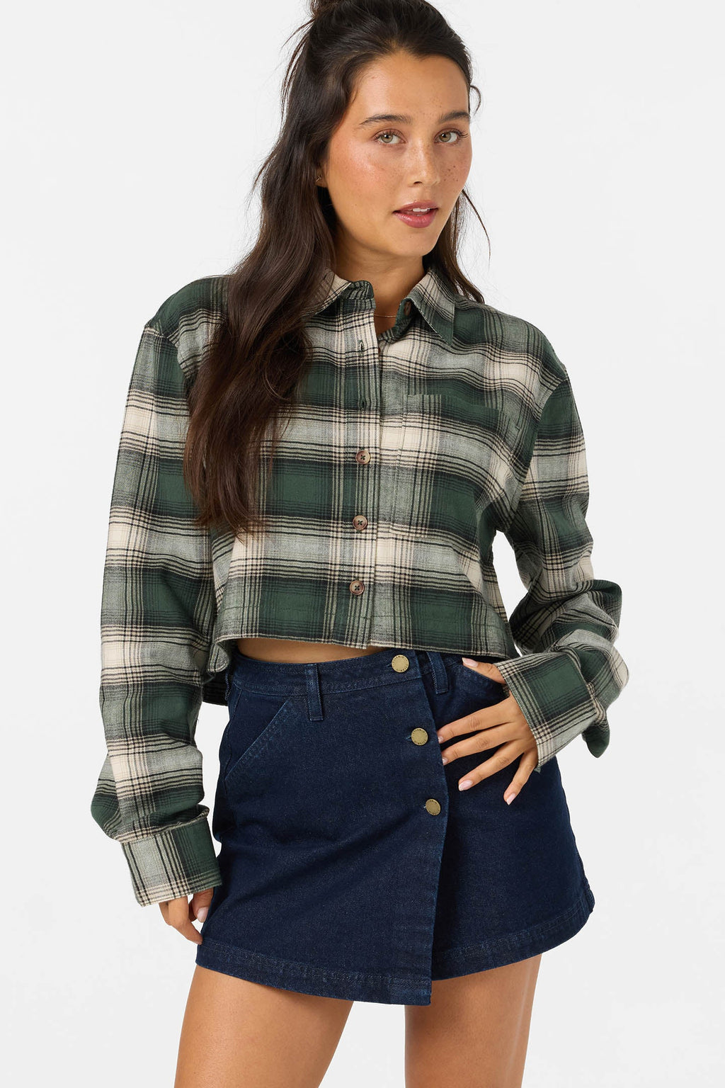 Pippa Sleeve Crop Flannel