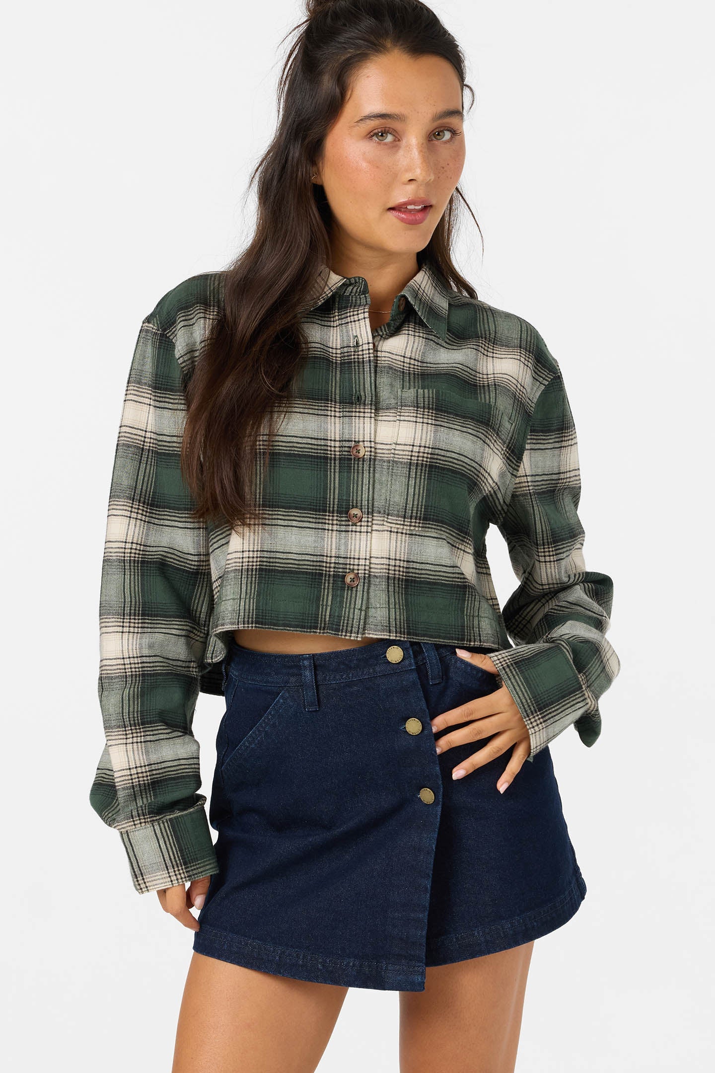 Pippa Sleeve Crop Flannel
