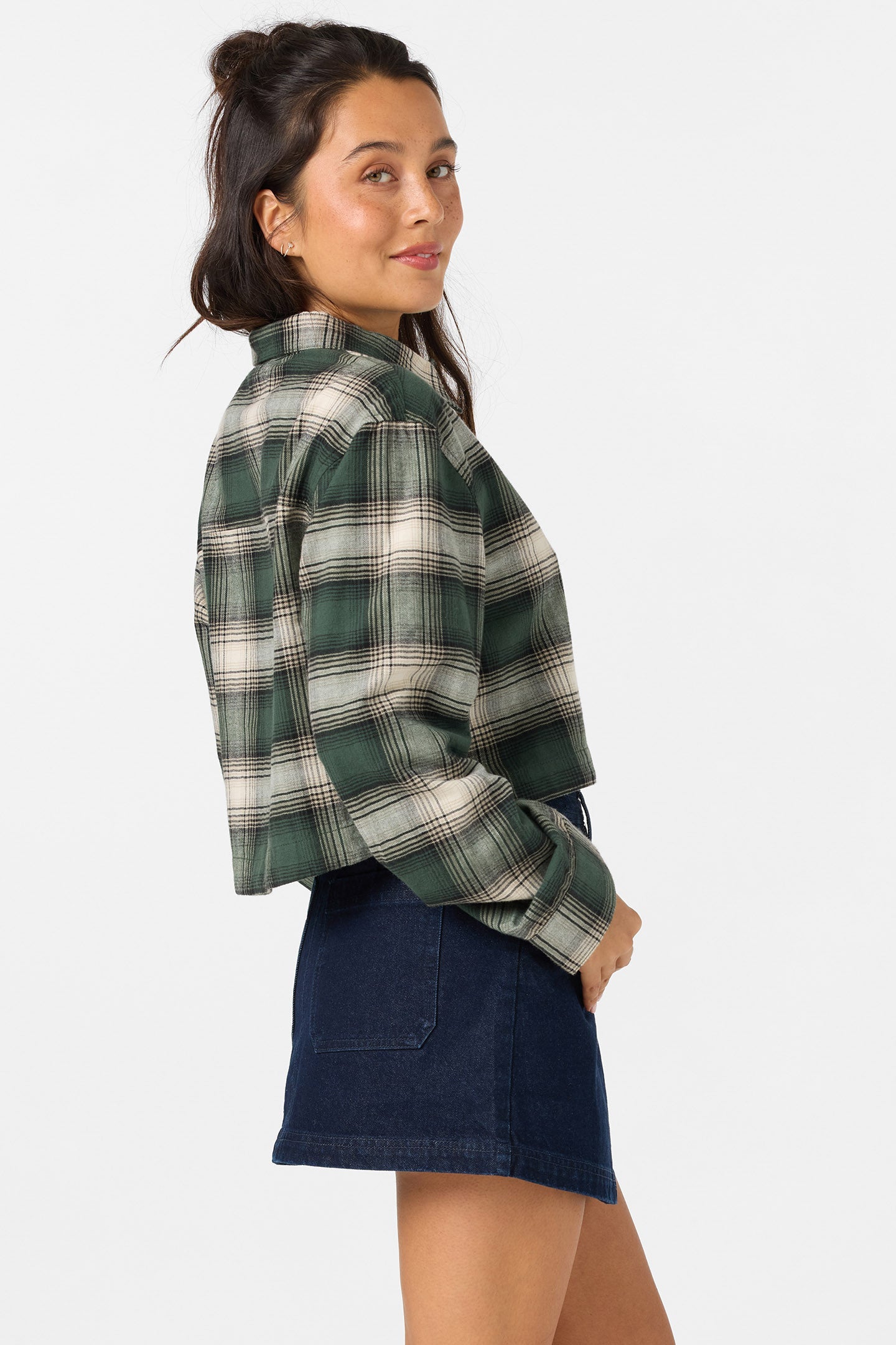 Pippa Sleeve Crop Flannel