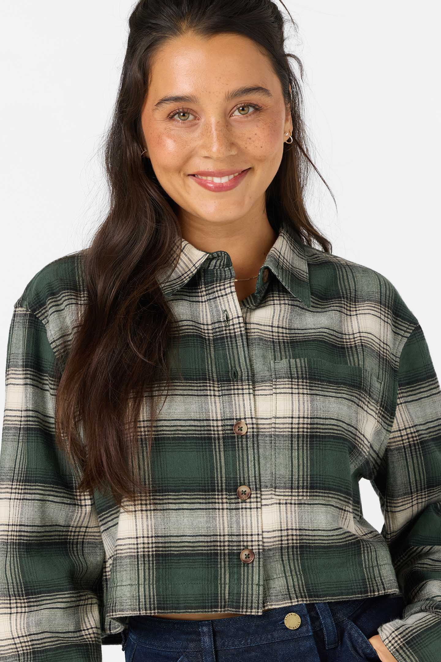 Pippa Sleeve Crop Flannel