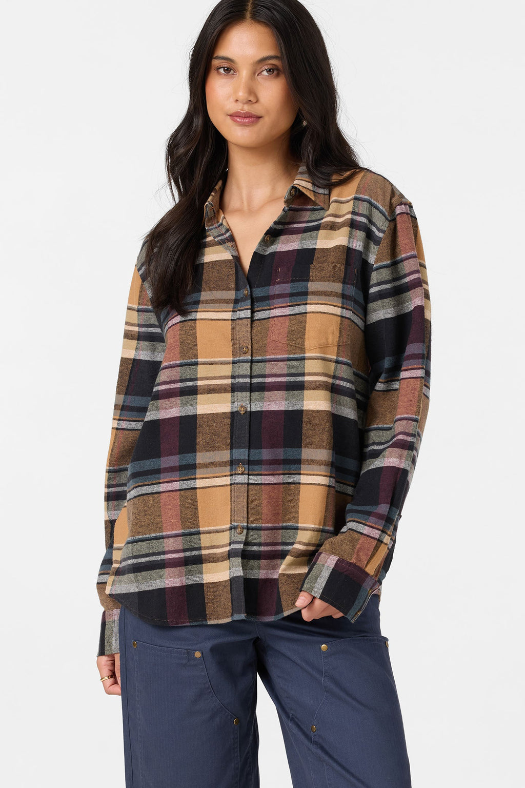 Logan Flannel Long Sleeve Top