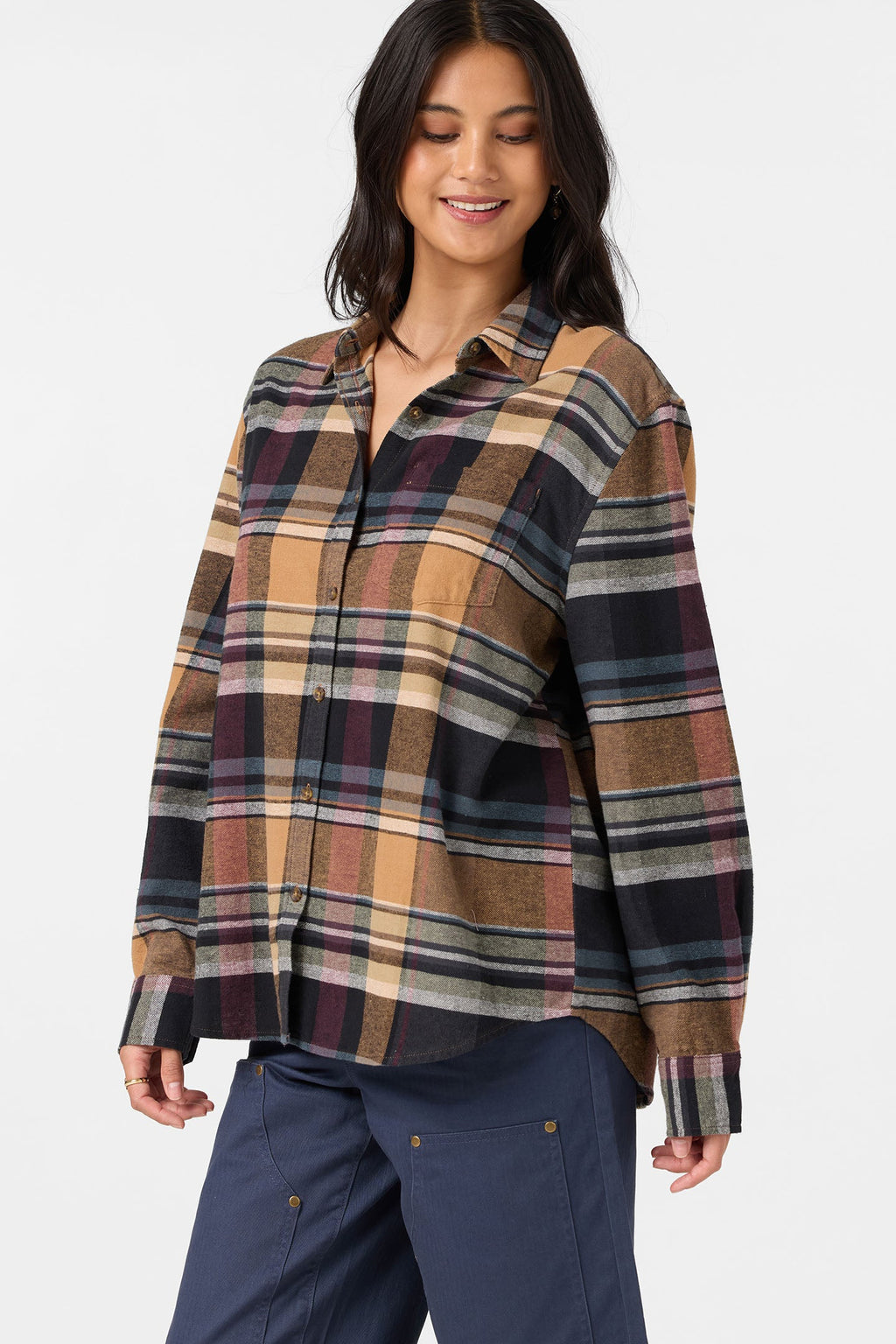 Logan Flannel Long Sleeve Top