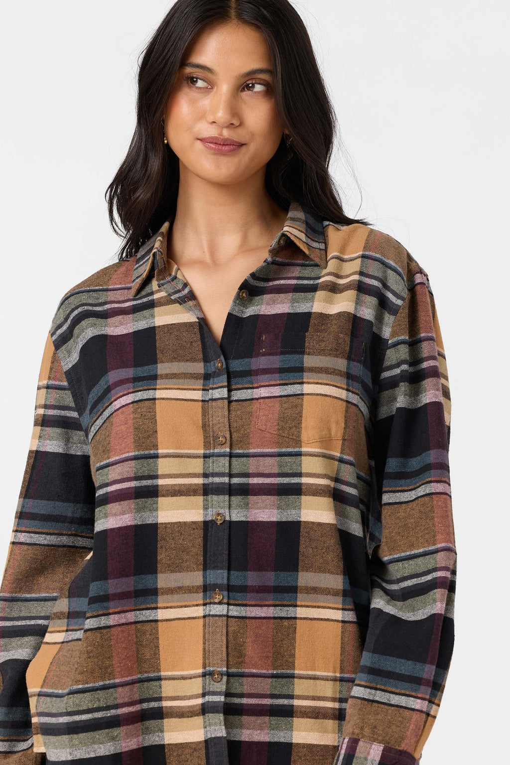 Logan Flannel Long Sleeve Top