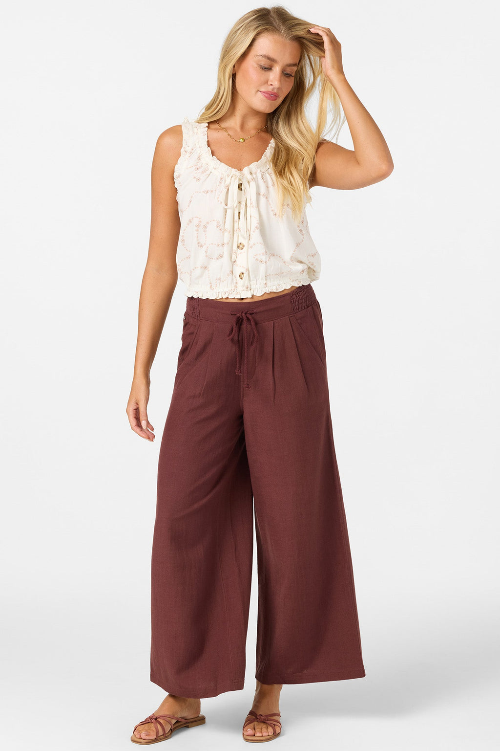 Louise Swirl Stitch Tank
