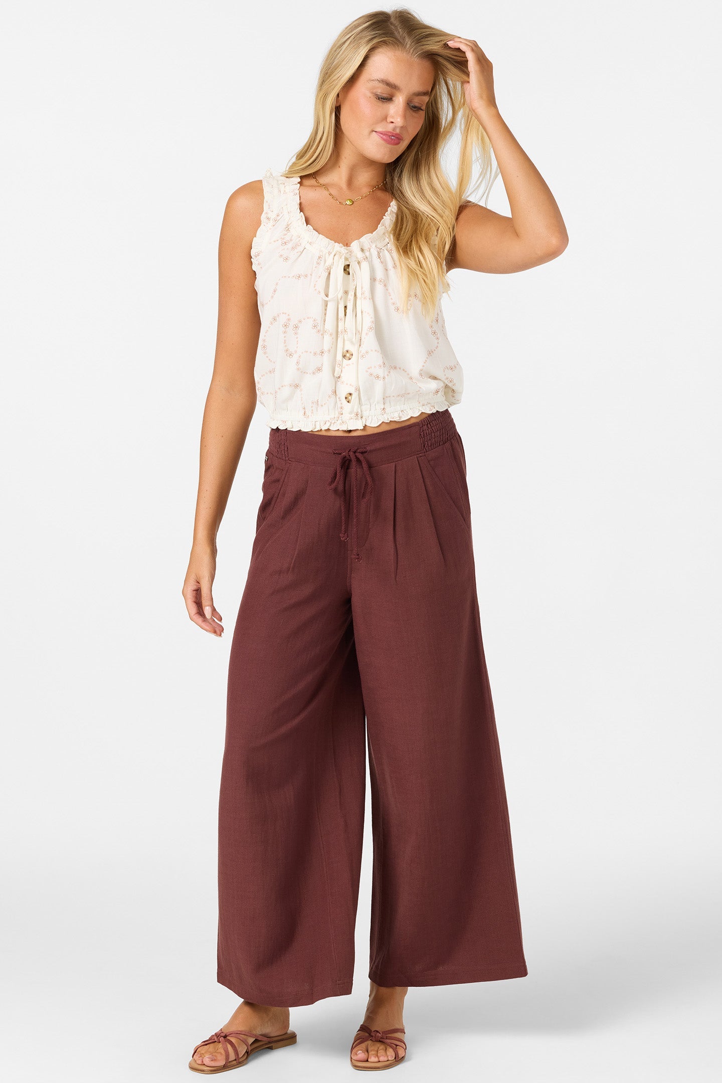 Louise Swirl Stitch Tank