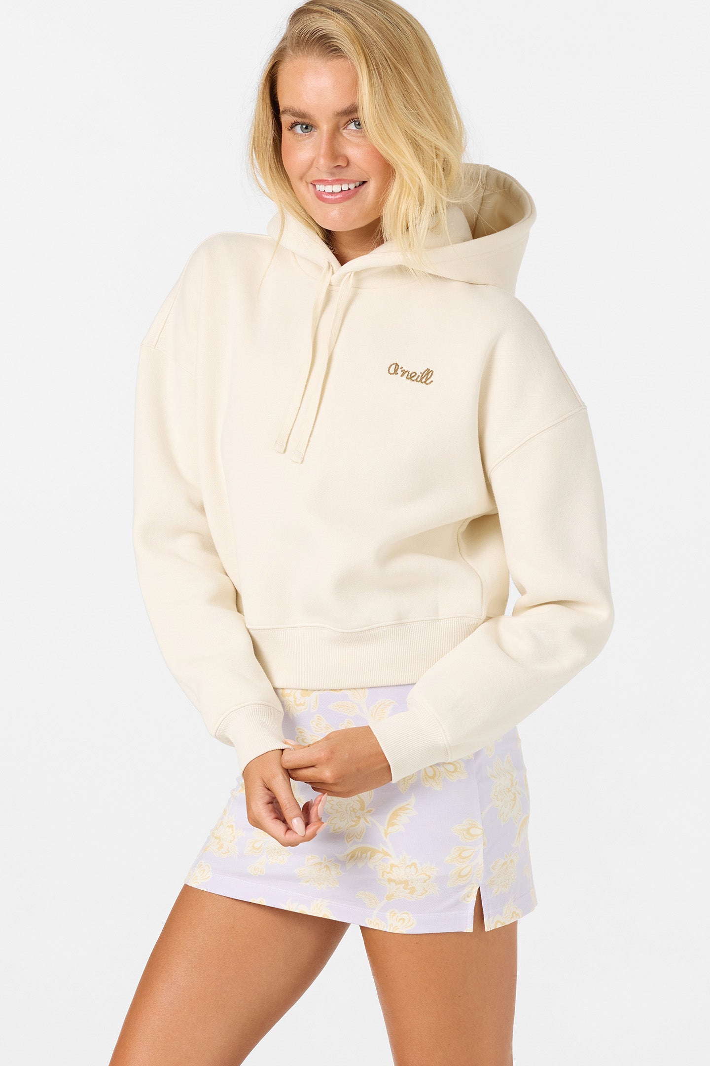 Arden Cropped Hoodie Pullover Fleece