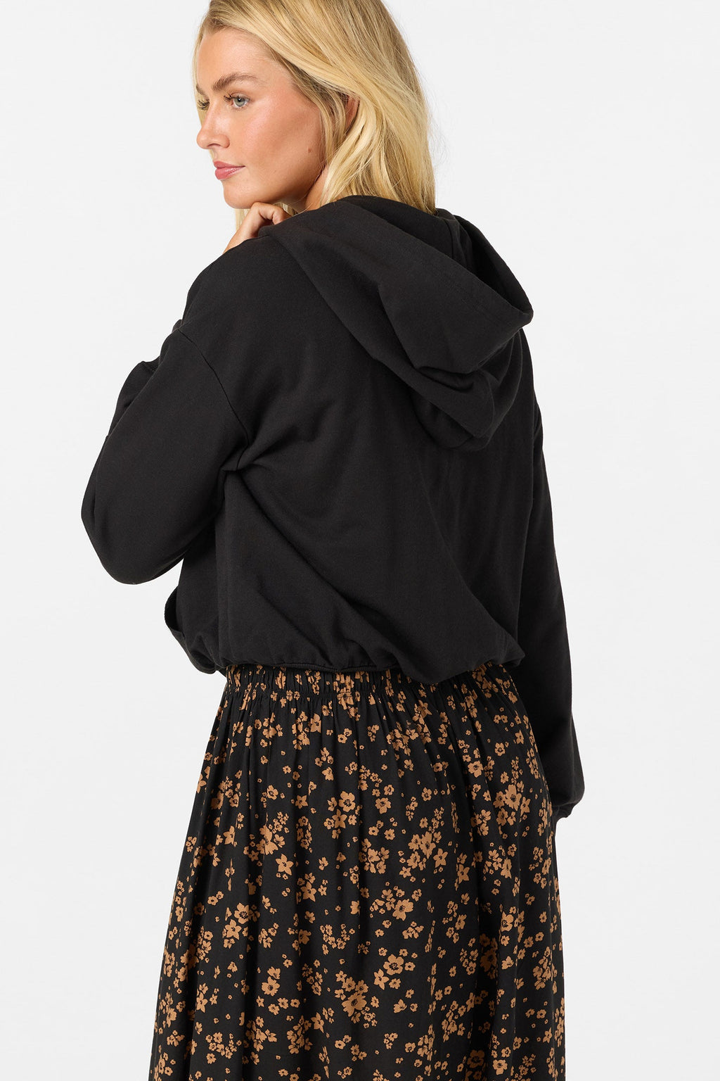 Mae Bubble Zip Fleece Hoodie